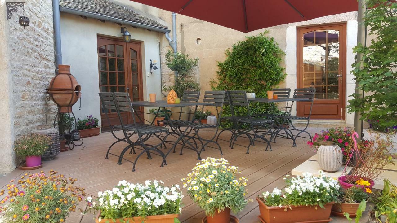 B&B Des Histoires D'Anges - Cote Jardin - Accueil Velo Tournus Exteriör bild