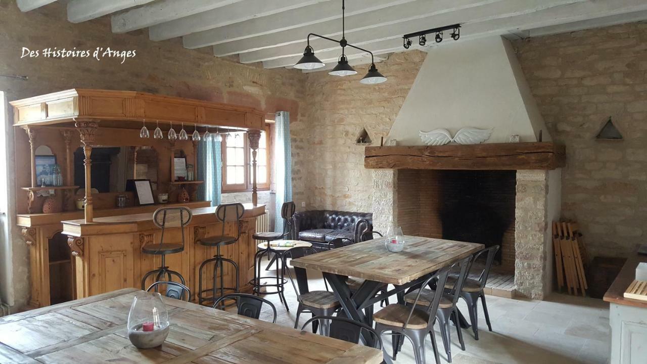 B&B Des Histoires D'Anges - Cote Jardin - Accueil Velo Tournus Exteriör bild